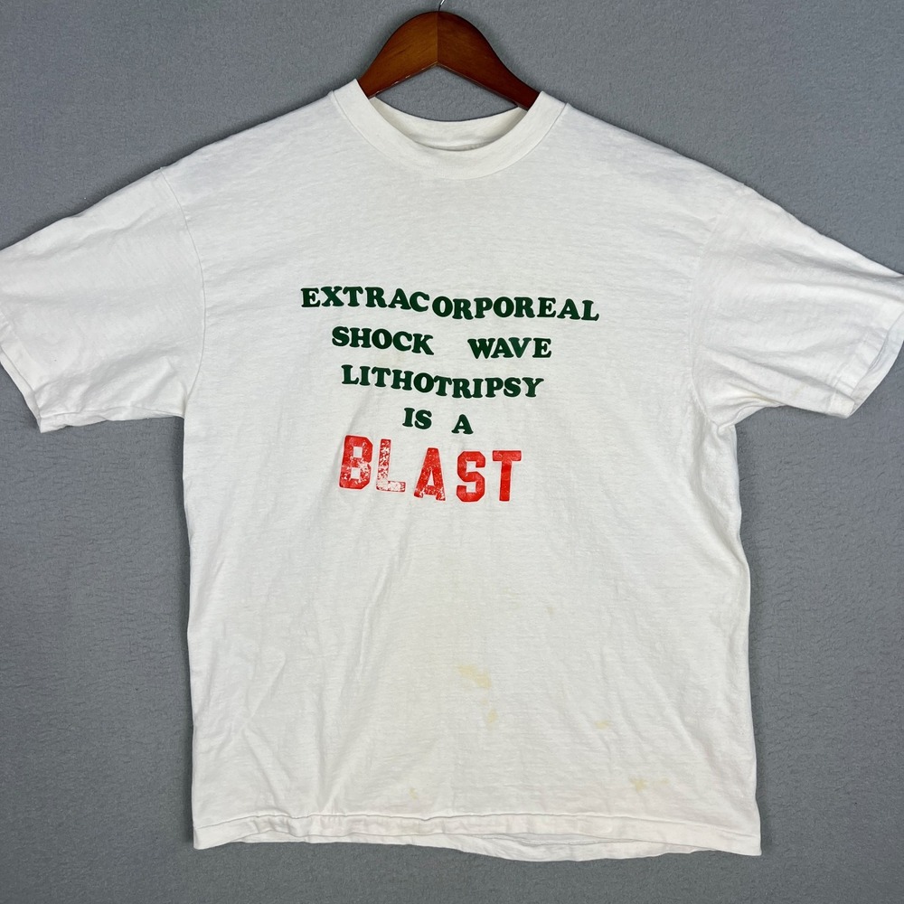 VTG Kidney Stone Medical T Shirt Fits M Extracorporeal Shock Wave Lithotripsy